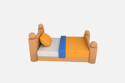 Preview: Bed 3D Icons