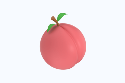 Preview: Peach 3D Icon