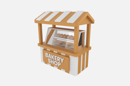 Preview: Bakery Stall 3D Icon