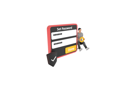 Aperçu: Icône 3D Man Setting Password