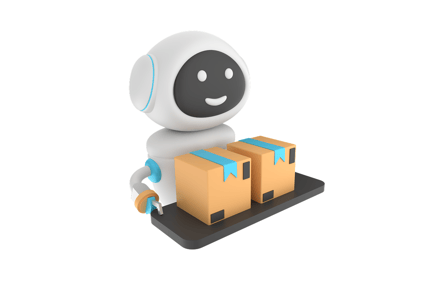 Preview: Delivery Robot 3D Illustrations
