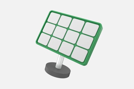 Preview: Solar Panel 3D Illustration