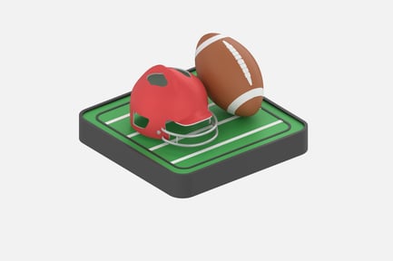 Preview: American Football 3D Icons