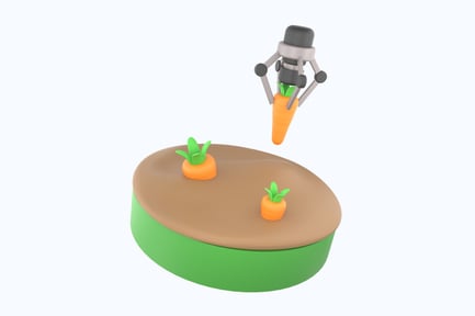 Preview: Harvesting Machine 3D Illustration