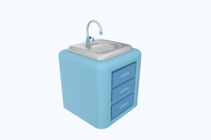 Preview: Bathroom Sink 3D Illustration