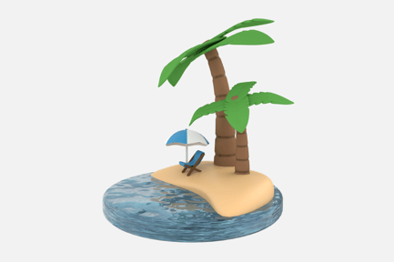 Preview: Beach 3D Illustrations