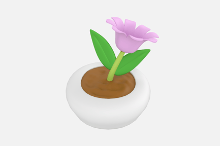 Preview: Desk Vase 3D Icon