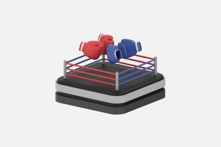 Preview: Boxing 3D Illustrations