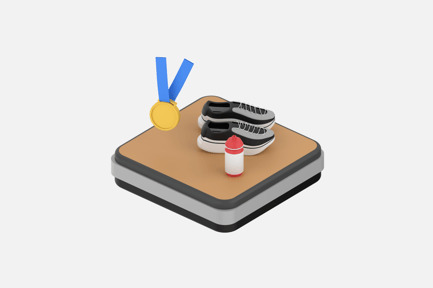 Preview: Marathon Race 3D Illustrations