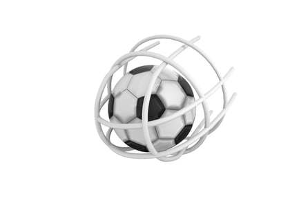 Preview: Football Goal 3D Illustration