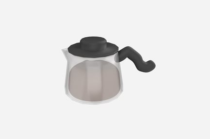 Preview: Glass Coffee Pot 3D Illustration