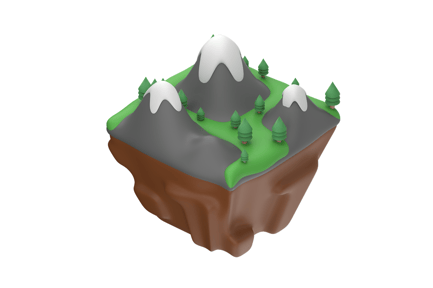 Preview: Mountain 3D Illustration