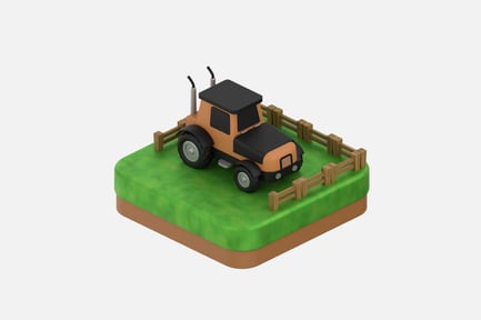 Preview: Tractor 3D Illustrations