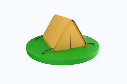 Preview: Camping Tent 3D Illustrations