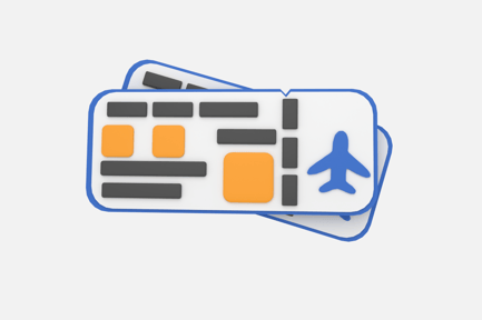 Preview: Boarding Pass 3D Icons