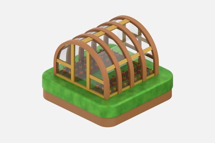 Preview: Green House 3D Illustrations
