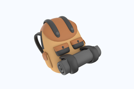 Preview: Backpack 3D Icons