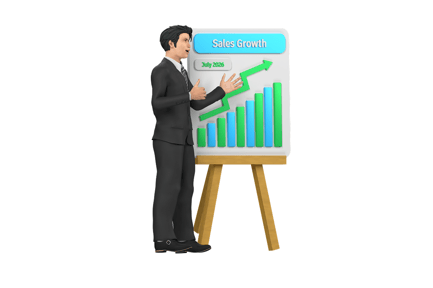 Preview: Sales Growth 3D Icons