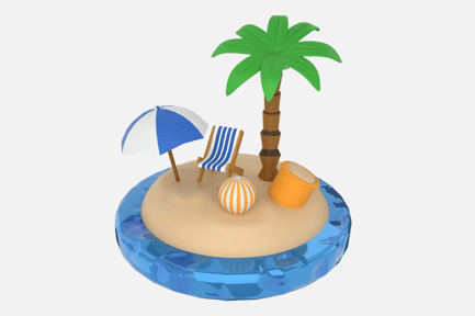 Preview: Beach 3D Icons