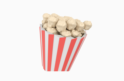 Preview: Pop Corn 3D Illustration