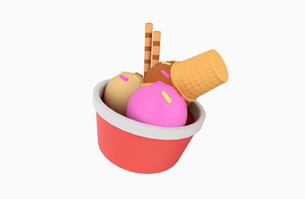 Preview: Ice Cream 3D Illustration