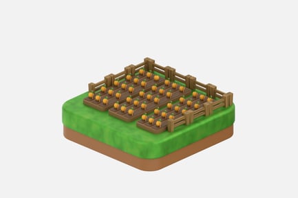 Preview: Pumpkin Farm 3D Illustrations