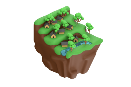 Preview: Hill 3D Illustration
