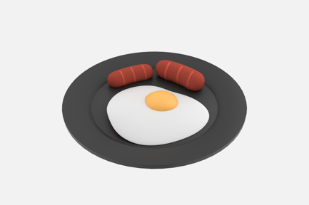 Aperçu: Illustrations 3D du petit-déjeuner