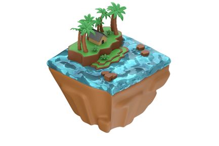 Preview: Island 3D Illustration