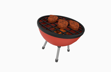 Preview: Barbecue 3D Illustration