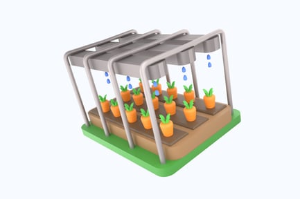 Preview: Automatic Watering Machine 3D Illustration