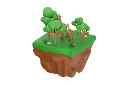 Preview: Savana 3D Illustration
