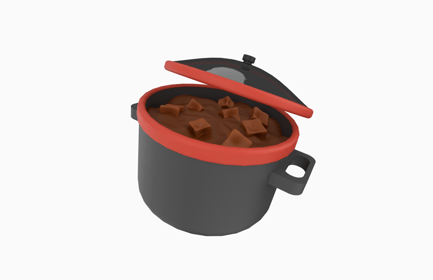 Preview: Cooking Pot 3D Illustration