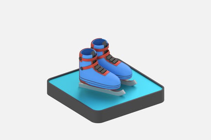 Preview: Ice Skater 3D Icons