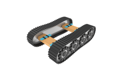 Preview: Crawler Tracks 3D Illustrations