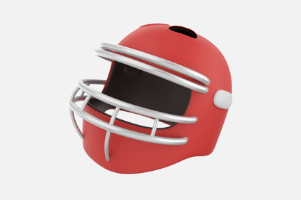 Preview: Catchers Helmets 3D Illustration