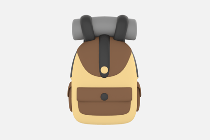 Preview: Backpack 3D Illustrations