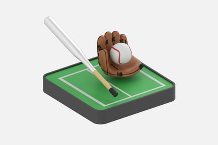Preview: Baseball 3D Icons
