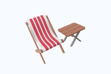 Preview: Folding Chair 3D Icons