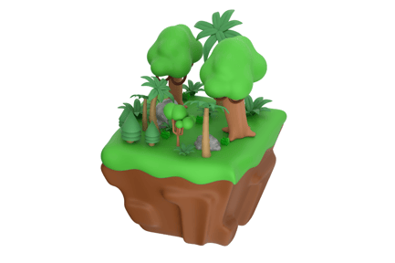 Preview: Forest 3D Illustration