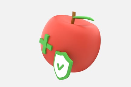 Preview: Healthy Nutrition Symbol 3D Illustration