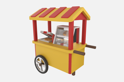 Preview: Pizza Stall 3D Icon