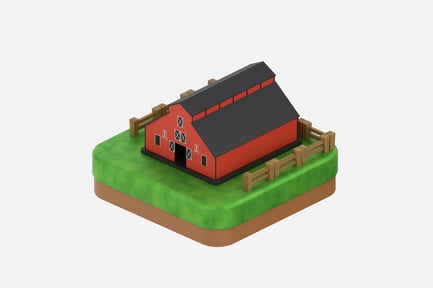Preview: Barn 3D Illustrations