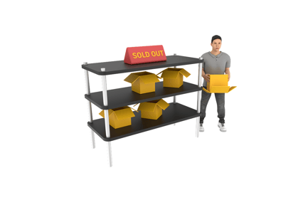 Preview: Sad Man Product Sold Out 3D Icon