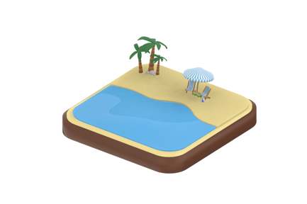 Preview: Beach 3D Icon