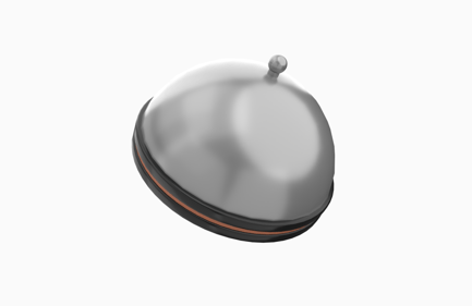 Preview: Food Cloche 3D Icon