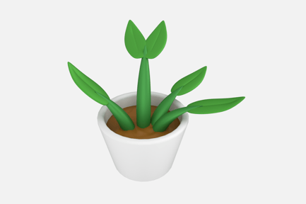Preview: Desk Plant 3D Icon