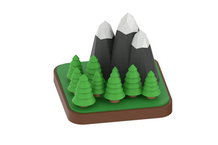 Preview: Mountain 3D Icon