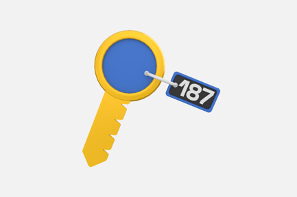 Preview: Hotel Key 3D Icons
