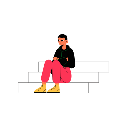 Victim of Bullying Illustration